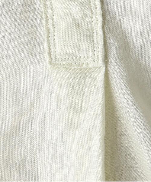 JET（ジェット）の「◆【ウォッシャブル】フレンチリネンVネックブラウス（シャツ/ブラウス・レディース・ホワイト/チャコールグレー/ライトグリーン/ベージュ/ライトオレンジ系/パープル系4/レモンイエロー・80/04）」の13枚目の写真