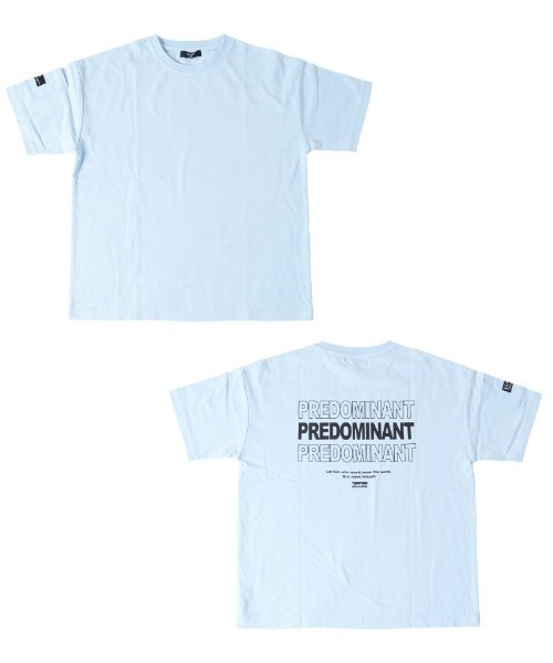 GLAZOS（グラソス）の「OE天竺・抗菌防臭加工ドロップショルダーバックロゴ袖ポケット半袖Tシャツ（Tシャツ/カットソー・キッズ・ブラック/ライトブルー/アイボリー・140cm/170cm/130cm/160cm/150cm）」の3枚目の写真