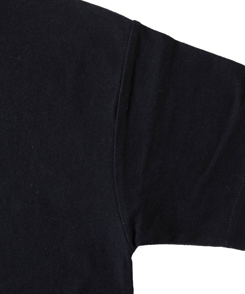 GLAZOS（グラソス）の「OE天竺・抗菌防臭加工ドロップショルダーバックロゴ袖ポケット半袖Tシャツ（Tシャツ/カットソー・キッズ・ブラック/ライトブルー/アイボリー・140cm/170cm/130cm/160cm/150cm）」の15枚目の写真