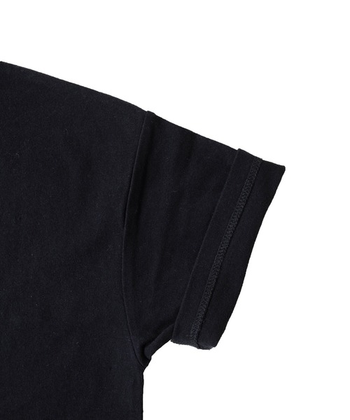 GLAZOS（グラソス）の「OE天竺・抗菌防臭加工ドロップショルダーバックロゴ袖ポケット半袖Tシャツ（Tシャツ/カットソー・キッズ・ブラック/ライトブルー/アイボリー・140cm/170cm/130cm/160cm/150cm）」の17枚目の写真