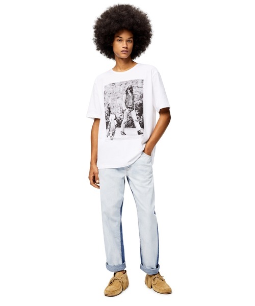 LOEWE（ロエベ）の「ウォッシュド デニム トラウザーズ (コットン)（デニムパンツ・メンズ・ライトブルー・44）」の3枚目の写真