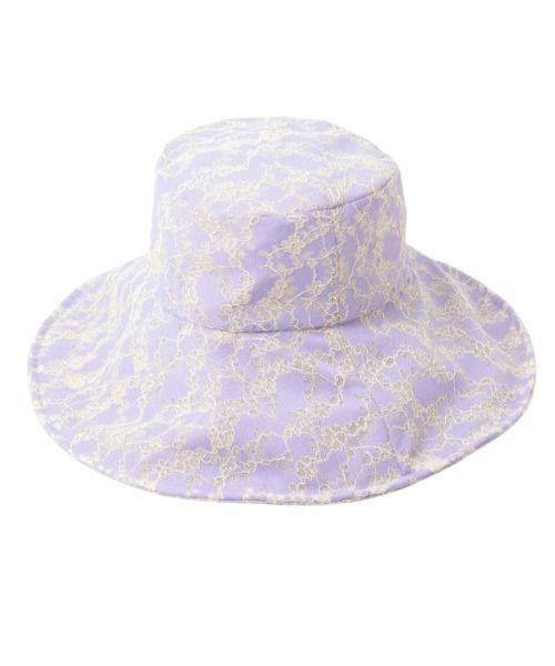 EIMY ISTOIRE（エイミーイストワール）の「ソフトレースシアーバケットハット（ハット・レディース・ラベンダー/ブラック/ブルー・FREE）」の20枚目の写真