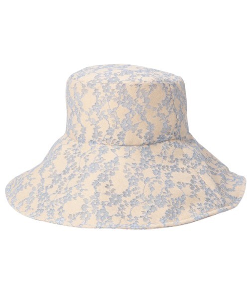 EIMY ISTOIRE（エイミーイストワール）の「ソフトレースシアーバケットハット（ハット・レディース・ラベンダー/ブラック/ブルー・FREE）」の16枚目の写真
