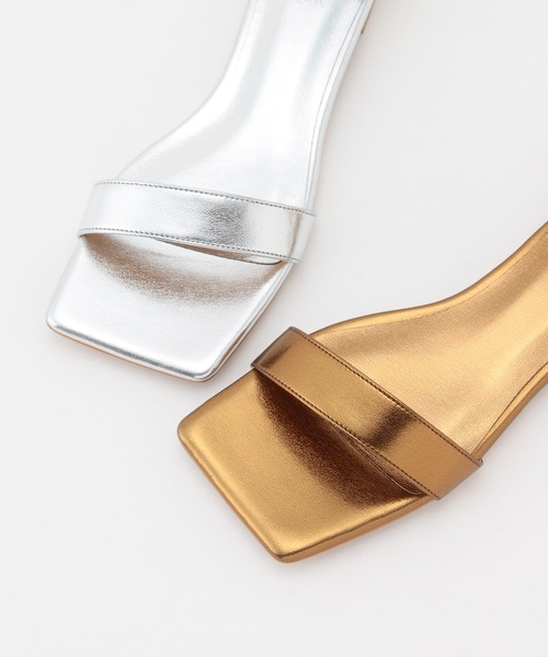 ROPE'（ロペ）の「スクエアフラットサンダル（サンダル・レディース・シルバー/その他1・37.5/36.5/35.5）」の14枚目の写真