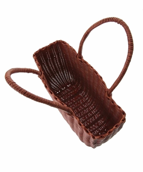 a.v.v（アーヴェヴェ）の「キンチャク付きカゴバッグ（かごバッグ・レディース・オレンジ系その他/ブラック・38）」の12枚目の写真