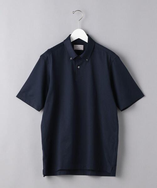 UNITED ARROWS（ユナイテッドアローズ）の「＜UNITED ARROWS＞ ファンクション ジャージー プルオーバー ショート ボタンダウン（ポロシャツ・メンズ・ホワイト/ネイビー/ライトブルー/ダークグレー・X-LARGE/MEDIUM/LARGE/SMALL）」の4枚目の写真