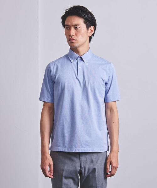 UNITED ARROWS（ユナイテッドアローズ）の「＜UNITED ARROWS＞ ファンクション ジャージー プルオーバー ショート ボタンダウン（ポロシャツ・メンズ・ホワイト/ネイビー/ライトブルー/ダークグレー・X-LARGE/MEDIUM/LARGE/SMALL）」の7枚目の写真