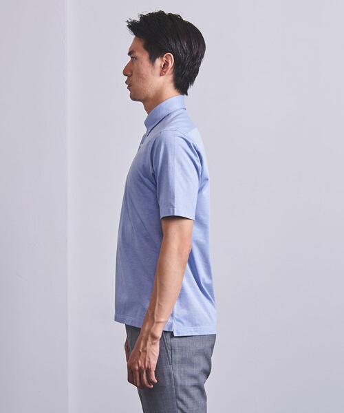 UNITED ARROWS（ユナイテッドアローズ）の「＜UNITED ARROWS＞ ファンクション ジャージー プルオーバー ショート ボタンダウン（ポロシャツ・メンズ・ホワイト/ネイビー/ライトブルー/ダークグレー・X-LARGE/MEDIUM/LARGE/SMALL）」の8枚目の写真