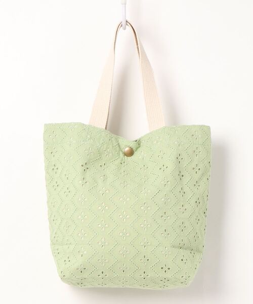studio CLIP（スタディオクリップ）の「レースロゴトートバッグ（トートバッグ・レディース・ホワイト/イエロー/グリーン/ライトグリーン/ピンク・FREE）」の7枚目の写真