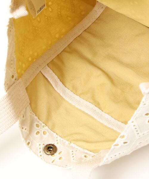 studio CLIP（スタディオクリップ）の「レースロゴトートバッグ（トートバッグ・レディース・ホワイト/イエロー/グリーン/ライトグリーン/ピンク・FREE）」の8枚目の写真