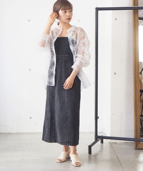 tiptop（ティップトップ）の「2021SS オーガンジー刺繍オーバーサイズシャツ（シャツ/ブラウス・レディース・ブラック/アイボリー/オフホワイト・FREE）」の13枚目の写真