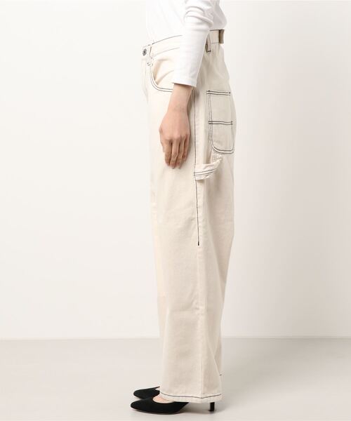 DANKE SCHON（ダンケシェーン）の「DankeSchon/ダンケシェーン/ステッチペインターパンツ（その他パンツ・レディース・ホワイト/ブラック/ベージュ/カーキ・LARGE/MEDIUM）」の5枚目の写真