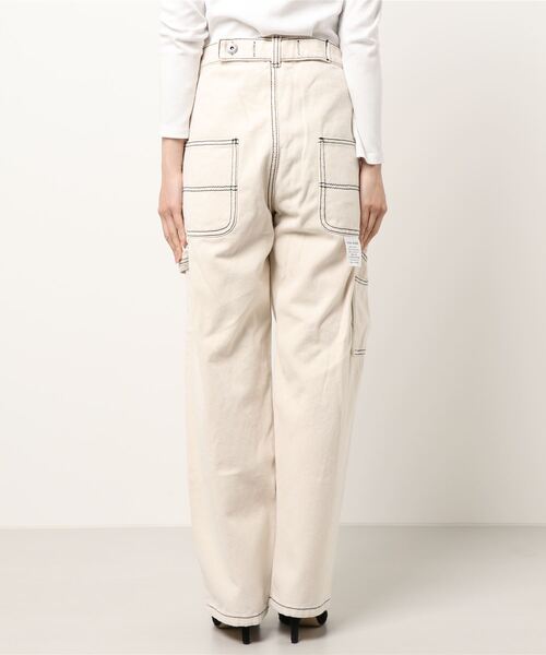 DANKE SCHON（ダンケシェーン）の「DankeSchon/ダンケシェーン/ステッチペインターパンツ（その他パンツ・レディース・ホワイト/ブラック/ベージュ/カーキ・LARGE/MEDIUM）」の6枚目の写真