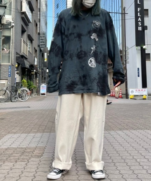 DANKE SCHON（ダンケシェーン）の「DankeSchon/ダンケシェーン/ステッチペインターパンツ（その他パンツ・レディース・ホワイト/ブラック/ベージュ/カーキ・LARGE/MEDIUM）」の7枚目の写真