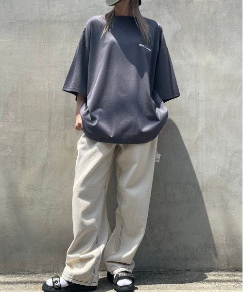 DANKE SCHON（ダンケシェーン）の「DankeSchon/ダンケシェーン/ステッチペインターパンツ（その他パンツ・レディース・ホワイト/ブラック/ベージュ/カーキ・LARGE/MEDIUM）」の8枚目の写真