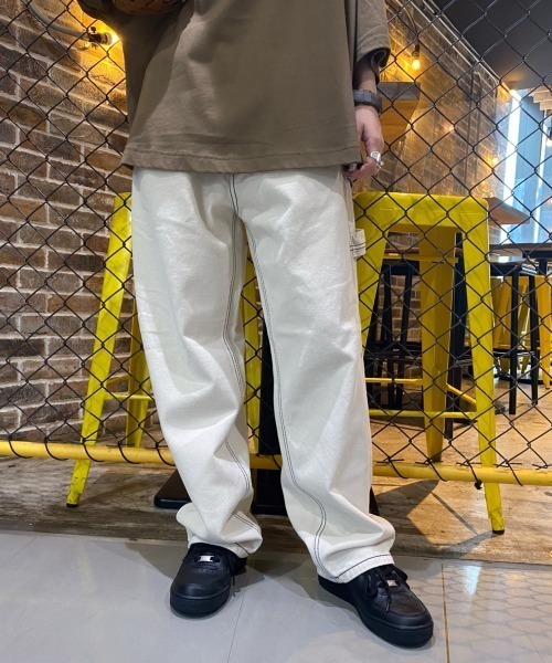 DANKE SCHON（ダンケシェーン）の「DankeSchon/ダンケシェーン/ステッチペインターパンツ（その他パンツ・レディース・ホワイト/ブラック/ベージュ/カーキ・LARGE/MEDIUM）」の11枚目の写真