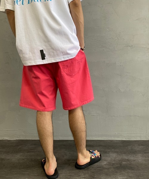 Lee（リー）の「[LEE×JEANS FACTORY/リー×ジーンズファクトリー] 別注 アスレチックロゴショーツ（その他パンツ・メンズ・ベージュ/アイボリー/パープル/イエロー/オリーブ/ブラック/ピンク・M/L）」の22枚目の写真