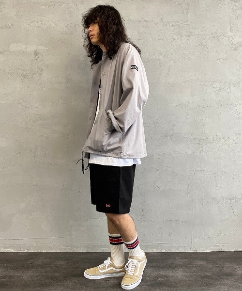 Lee（リー）の「[LEE×JEANS FACTORY/リー×ジーンズファクトリー] 別注 アスレチックロゴショーツ（その他パンツ・メンズ・ベージュ/アイボリー/パープル/イエロー/オリーブ/ブラック/ピンク・M/L）」の16枚目の写真