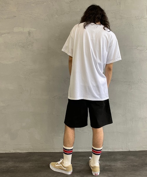 Lee（リー）の「[LEE×JEANS FACTORY/リー×ジーンズファクトリー] 別注 アスレチックロゴショーツ（その他パンツ・メンズ・ベージュ/アイボリー/パープル/イエロー/オリーブ/ブラック/ピンク・M/L）」の18枚目の写真