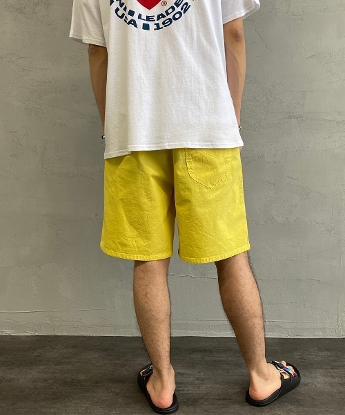 Lee（リー）の「[LEE×JEANS FACTORY/リー×ジーンズファクトリー] 別注 アスレチックロゴショーツ（その他パンツ・メンズ・ベージュ/アイボリー/パープル/イエロー/オリーブ/ブラック/ピンク・M/L）」の21枚目の写真