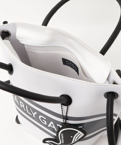 PEARLY GATES ホワイトトートバッグ 中古・古着通販】PEARLY GATES (パーリーゲイツ) トートバッグ
