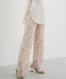 earth music&ecology | シアーマーブルセミフレアパンツ　＊(その他パンツ)