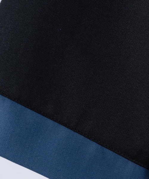 INTER FACTORY(インターファクトリー)の「ファッションインフルエンサーこーせ - スイッチングハーフジップシャツ made in INTER FACTORY(シャツ/ブラウス・メンズ・グレー/ブラック×ブルー・MEDIUM/LARGE)」の13枚目の写真