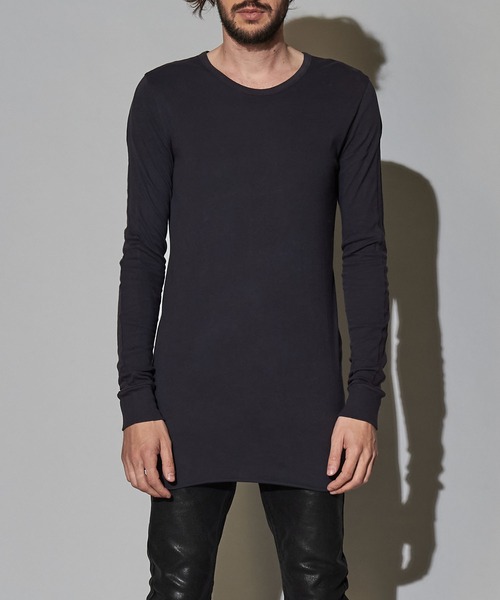 NO ID.（ノーアイディ）の「C天竺チェンジングシームロンT◇（Tシャツ/カットソー・メンズ・ブラック/グレー/ホワイト・1/2）」の5枚目の写真