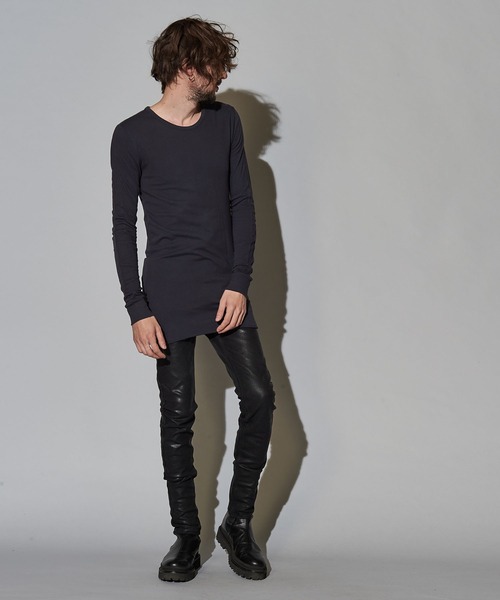 NO ID.（ノーアイディ）の「C天竺チェンジングシームロンT◇（Tシャツ/カットソー・メンズ・ブラック/グレー/ホワイト・1/2）」の14枚目の写真