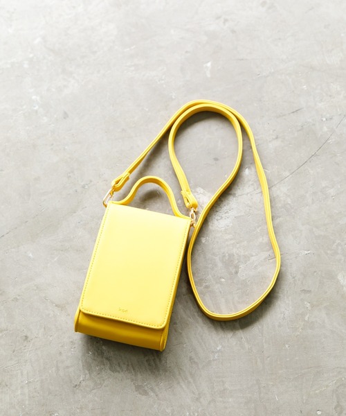 koe（コエ）の「スマホウォレットミニショルダーポーチ*（スマホケース/カバー・レディース・ブラック/イエロー/グリーン/オレンジ/アイボリー・FREE）」の5枚目の写真