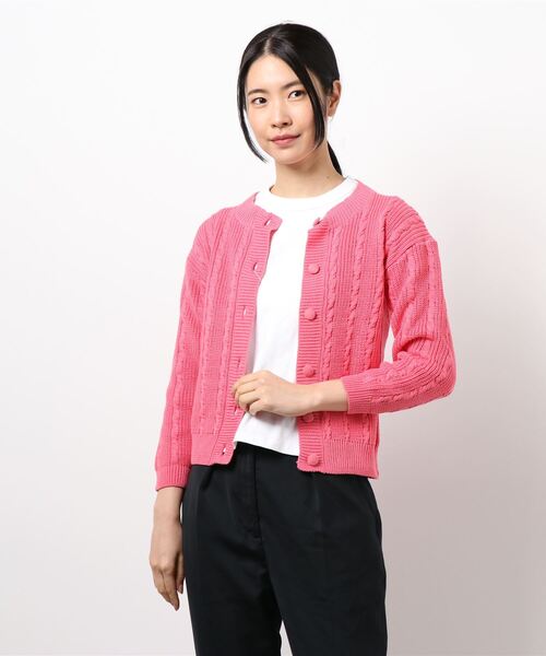 MADEMOISELLE ROPE'（マドモアゼル ロペ）の「【Tach Clothing】パオショートカーディガン（カーディガン/ボレロ・レディース・ピンク・FREE）」の10枚目の写真
