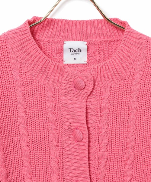 MADEMOISELLE ROPE'（マドモアゼル ロペ）の「【Tach Clothing】パオショートカーディガン（カーディガン/ボレロ・レディース・ピンク・FREE）」の3枚目の写真
