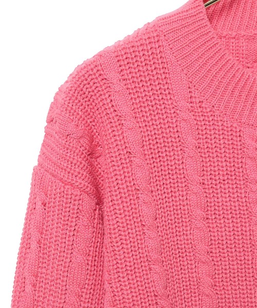 MADEMOISELLE ROPE'（マドモアゼル ロペ）の「【Tach Clothing】パオショートカーディガン（カーディガン/ボレロ・レディース・ピンク・FREE）」の4枚目の写真