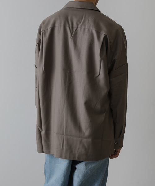 ATTACHMENT（アタッチメント）の「WOOL TWILL L/S SHIRTS（シャツ/ブラウス・メンズ・オフホワイト/ブラック/ブラウン・2/1/3）」の11枚目の写真