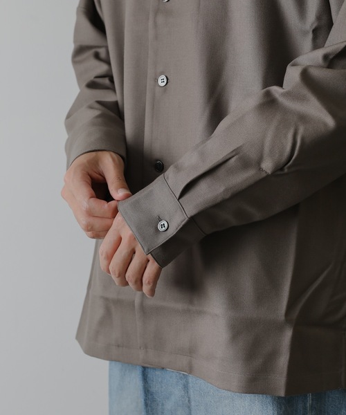 ATTACHMENT（アタッチメント）の「WOOL TWILL L/S SHIRTS（シャツ/ブラウス・メンズ・オフホワイト/ブラック/ブラウン・2/1/3）」の13枚目の写真