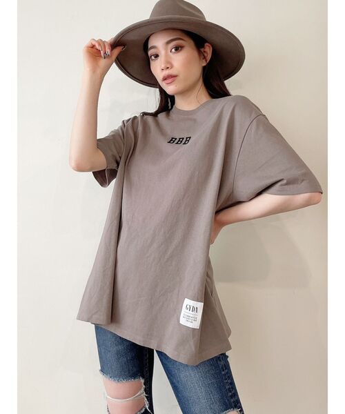GYDA(ジェイダ)の「BBB BIGTシャツ(Tシャツ/カットソー・レディース・ブラック/ベージュ/オフホワイト・FREE)」の18枚目の写真