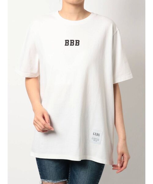GYDA(ジェイダ)の「BBB BIGTシャツ(Tシャツ/カットソー・レディース・ブラック/ベージュ/オフホワイト・FREE)」の21枚目の写真