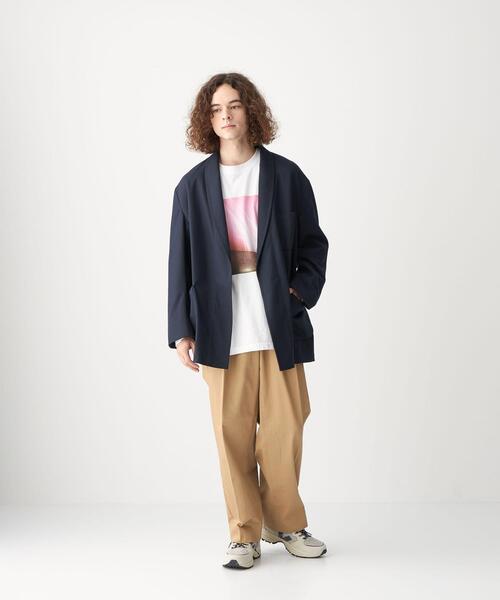 CITEN(シテン)の「<CITEN(シテン)>2プリーツ ワイドチノ パンツ(チノパンツ・メンズ・ライトグレー/ベージュ・M/L)」の5枚目の写真