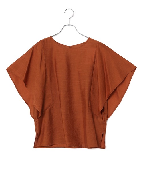 ADAM ET ROPE'（アダムエロペ）の「【アウトレット店舗・WEB限定】シアーリネンミックスブラウス（シャツ/ブラウス・レディース・ライトグレー/ブラック/ブラウン/レンガ・FREE）」の7枚目の写真