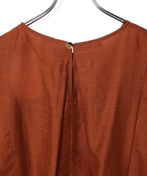 ADAM ET ROPE'（アダムエロペ）の「【アウトレット店舗・WEB限定】シアーリネンミックスブラウス（シャツ/ブラウス・レディース・ライトグレー/ブラック/ブラウン/レンガ・FREE）」の15枚目の写真