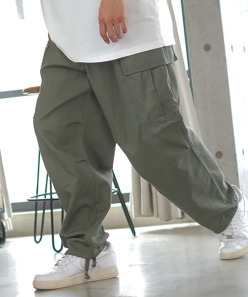 improves（インプローブス）の「ワイドシルエット 6P ミリタリー カーゴパンツ（カーゴパンツ・メンズ・ホワイト/オリーブ/ベージュ/ブラック・MEDIUM/LARGE）」の4枚目の写真