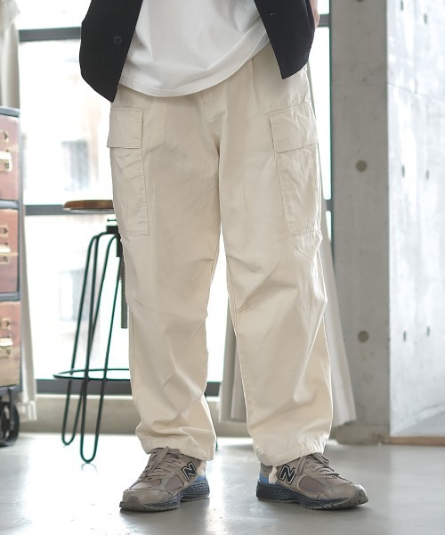 improves（インプローブス）の「ワイドシルエット 6P ミリタリー カーゴパンツ（カーゴパンツ・メンズ・ホワイト/オリーブ/ベージュ/ブラック・MEDIUM/LARGE）」の5枚目の写真