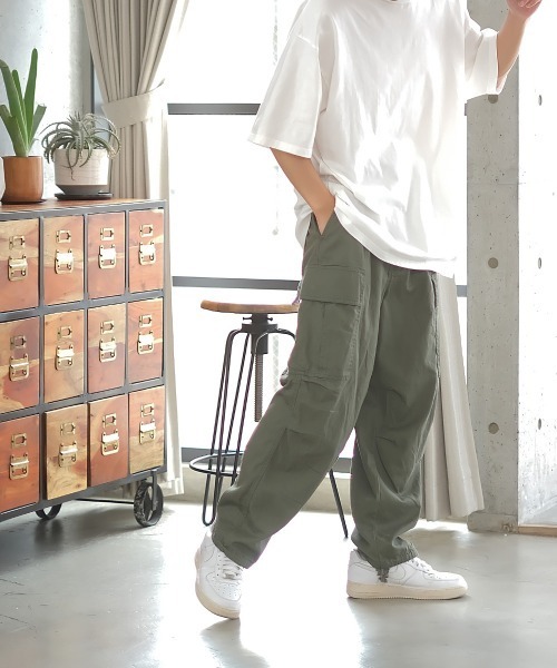 improves（インプローブス）の「ワイドシルエット 6P ミリタリー カーゴパンツ（カーゴパンツ・メンズ・ホワイト/オリーブ/ベージュ/ブラック・MEDIUM/LARGE）」の22枚目の写真