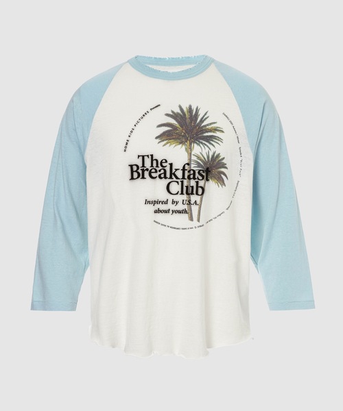 DAIRIKU(ダイリク)の「"Palms" Raglan Tee(Tシャツ/カットソー・メンズ・ヘザーグレー/ブルー系その他/ブルー系その他2・S/M/L)」の3枚目の写真