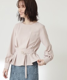 N.(N. Natural Beauty Basic) | ◆ボートネックペプラムブラウス(シャツ/ブラウス)