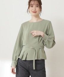 N.（N. Natural Beauty Basic） | ◆ボートネックペプラムブラウス(シャツ/ブラウス)