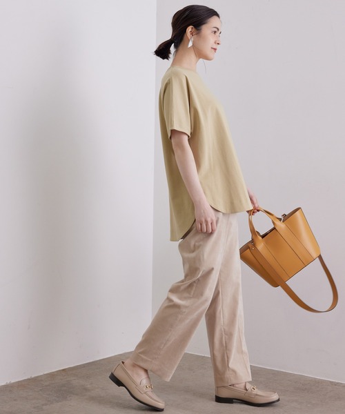 SALON adam et rope'(サロン アダム エ ロペ)の「ポーチ付きフェイクレザートートバッグ(トートバッグ・レディース・ブラック/マスタード/ライトグレー・FREE)」の18枚目の写真