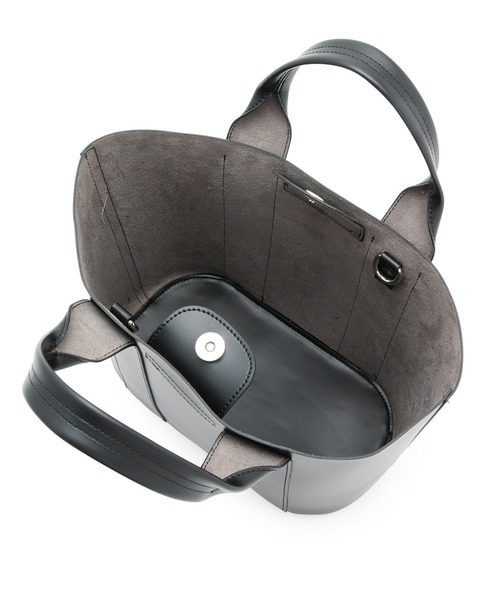 SALON adam et rope'(サロン アダム エ ロペ)の「ポーチ付きフェイクレザートートバッグ(トートバッグ・レディース・ブラック/マスタード/ライトグレー・FREE)」の9枚目の写真