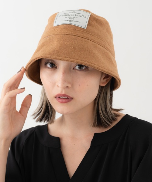LAYMEE（レイミー）の「Blanca bucket hat / ブランカバケットハット（パーカー・レディース・ブラック/ベージュ/グレー/オリーブ・FREE）」の19枚目の写真