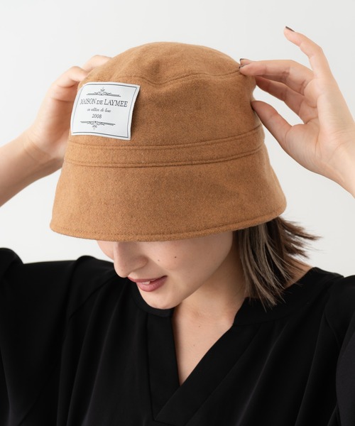 LAYMEE（レイミー）の「Blanca bucket hat / ブランカバケットハット（パーカー・レディース・ブラック/ベージュ/グレー/オリーブ・FREE）」の20枚目の写真